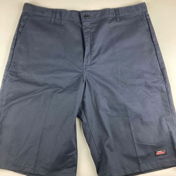 Dickies Other - Dickies Work Shorts Mens 40 Navy Blue Flat Front Utility Uniform Loose Fit